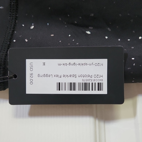 NWT Peloton Sparkle Flex Legging Black size Medium - Picture 2 of 5